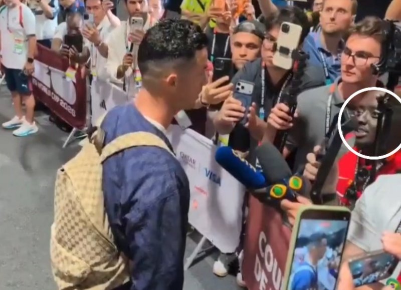 Yabaye umunyamakuru wa mbere w'umunyarwanda ubajije ikibazo Cristiano Ronaldo