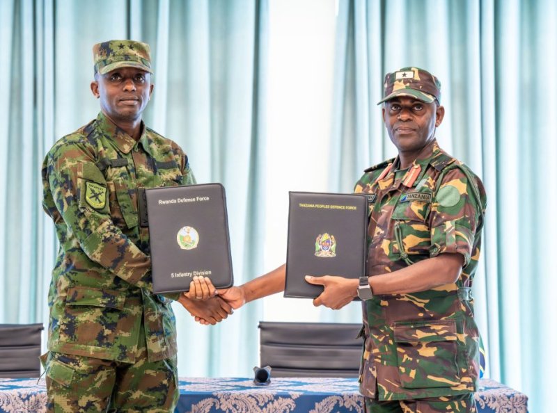 Ingabo z'u Rwanda n'iza Tanzania ziyemeje gusangira amakuru