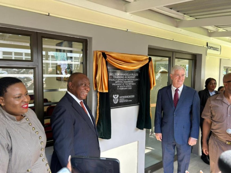 Ramaphosa yafunguye Ishuri ryitiriwe Nelson Mandela ryo guteza imbere iyubahirizwa ry'uburenganzira bw'imfungwa