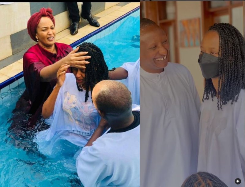Akari kumutima wa Miss Naomie Nishimwe nyuma yo kubatirizwa mu mazi menshi[AMAFOTO]