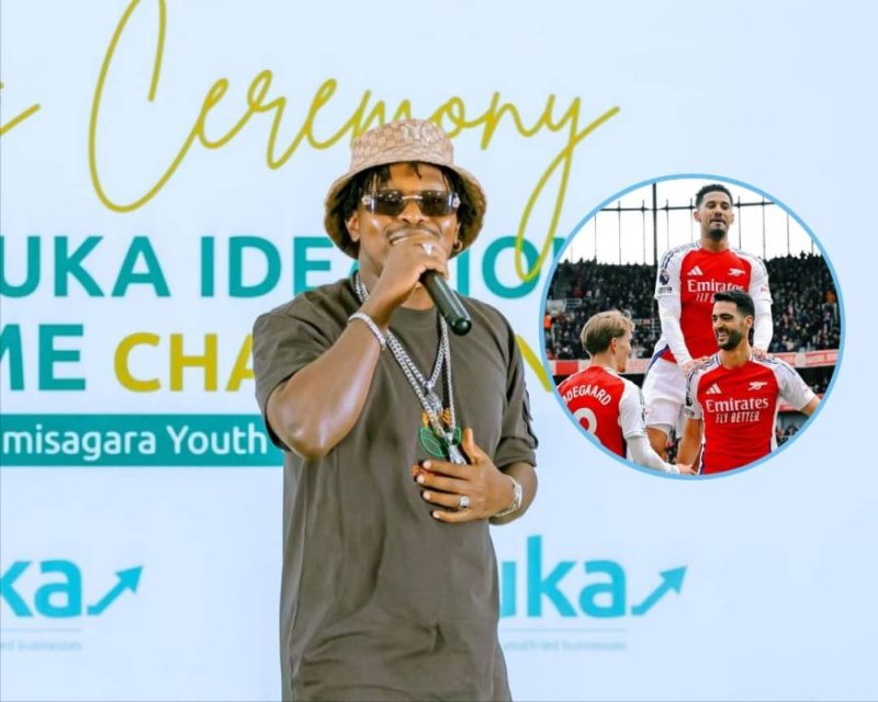 Bull Dogg yasabye Perezida Kagame itike yo kuzareba Arsenal ku mukino wa nyuma wa Champions League